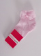 Calcetines ceremonia cortos calados con lazo de tul Rosa Pink