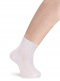 Calcetines ceremonia labrados rombos Blanco White