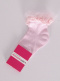 Calcetines cortos calados con puntilla y tul Rosa Pink