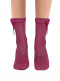 Calcetines Cortos Calados Mujer con lazo Fucsia Fuchsia