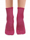 Calcetines Cortos Calados Mujer Fucsia Fuchsia