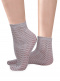 Calcetines Cortos Calados Mujer Gris Grey