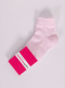 Calcetines cortos calados puño vuelto Rosa Pink
