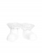 Calcetines cortos con puntilla y tul Blanco White