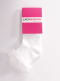 Calcetines cortos con puntilla y tul Blanco White
