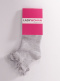 Calcetines cortos con puntilla y tul Gris Piedra Granite