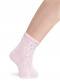 Calcetines cortos labrados Rosa Pink
