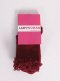 Calcetines cortos con puntilla Granate Maroon