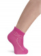 Calcetines cortos perle calado en puño Fucsia Fuchsia