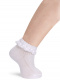 Calcetines de ceremonia con puntilla Blanco White