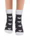 Calcetines Felpa Corazones Gris Oscuro Darkgrey