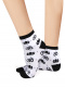 Calcetines Finos Flor de Loto Blanco White