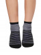 Calcetines Finos Rayas Negro Black