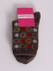 Calcetines lana merino con círculos Marrón Brown
