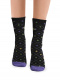 Calcetines lana merino rombos colores Negro Black
