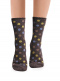 Calcetines lana merino lunares Marrón Brown