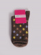 Calcetines lana merino lunares Marrón Brown