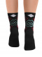 Calcetines Lana Merino Rombos sin puño Negro Black