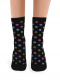 Calcetines lana merino topitos Marino Navyblue