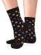 Calcetines lana merino topitos Marrón Brown