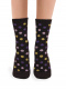 Calcetines lana merino topitos Marrón Brown