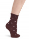 Calcetines Niñ@ Cashmere con lunares Marrón Brown