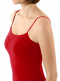 Camiseta tirantes finos y cuello redondo sin costuras Rojo Red