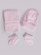 Gorro con bufanda y guantes Niño-Niña (1-2 años) Rosa Pink