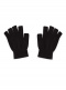 Guantes sin dedos-Mitones Mujer Negro Black