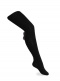 Leotardos con costura trasera y flor de tul Negro Black