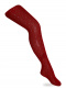 Leotardo perlé calado plumeti con lazo de raso doble Rojo Red