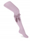 Leotardos lisos con lazo de raso largo Rosa Pastel Pinkpie