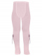 Leotardos lisos con lazo de raso largo Rosa Pink