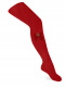 Leotardos lisos con lazo de raso y pompón Rojo Red