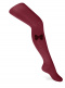 Leotardos lisos con lazo de terciopelo Granate Maroon