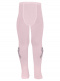 Leotardos lisos con lazo de terciopelo largo niña Rosa Pink