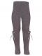 Leotardos Lisos con Lazo Raso Fino Gris Grey