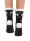 Calcetines Mujer Borrego Antideslizantes Estampado Animales  Negro Black