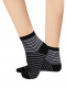 Calcetines Finos Rayas Negro Black