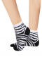 Calcetines Finos Cebra Blanco White