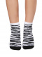 Calcetines Finos Cebra Blanco White