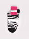 Calcetines Finos Cebra Blanco White