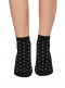 Calcetines Finos Lunares Negro Black