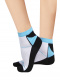 Calcetines Deportivos Dibujos Líneas Blanco-Azul White-Blue