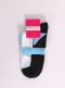 Calcetines Deportivos Dibujos Líneas Blanco-Azul White-Blue