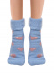 Calcetines Suaves Cardados Corazones Azul Blue