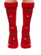 Calcetines Altos Suaves Estrellas Rojo Red