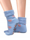 Calcetines Antideslizantes Suaves Corazones Azul Blue