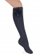 Calcetines Altos Canalé con flor de tul Marino Navyblue