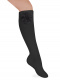 Calcetines Altos Canalé con flor de tul Negro Black